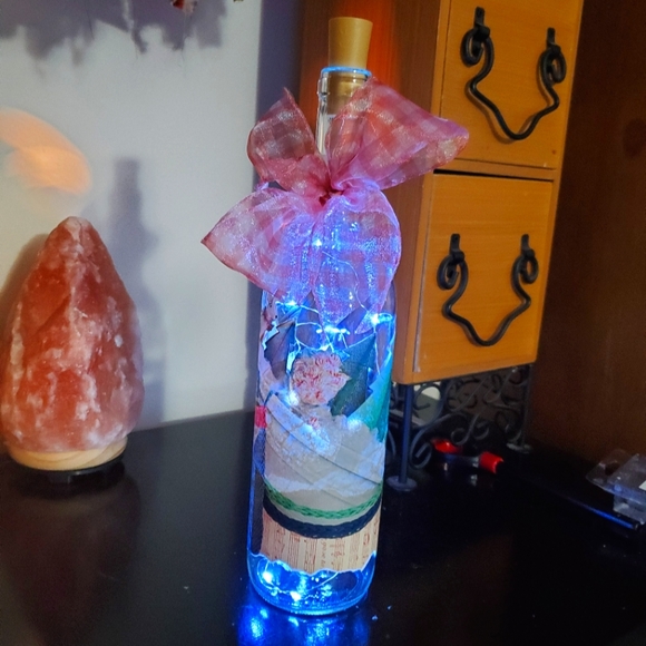 Hand Crafted Other - 🦃 HAND CRAFTED decoupage collage Christmas lights decor